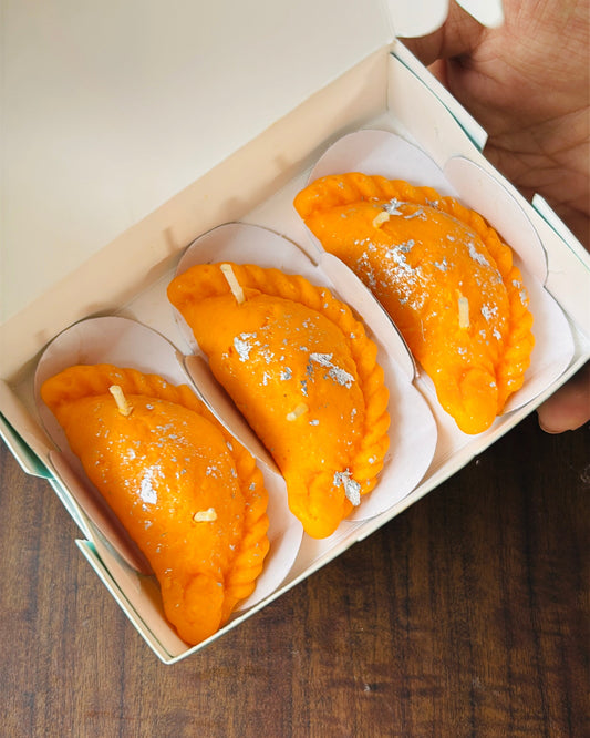 Gujiya Mithai - Luxury Scented Candle Gift Box