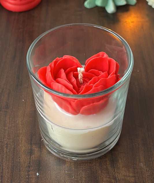 La Vie en Rose Glass Candle