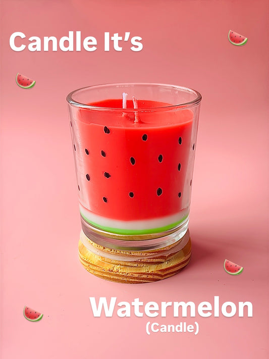 Juicy Watermelon Candle - Luxury Soy Scented Candle