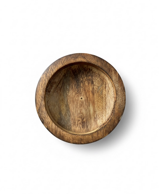 Round Wooden Bowl