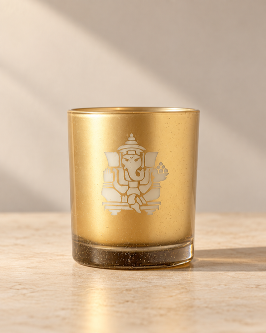 Laxmi Ganesh Samriddhi Set - Soy Scented Glass Candle