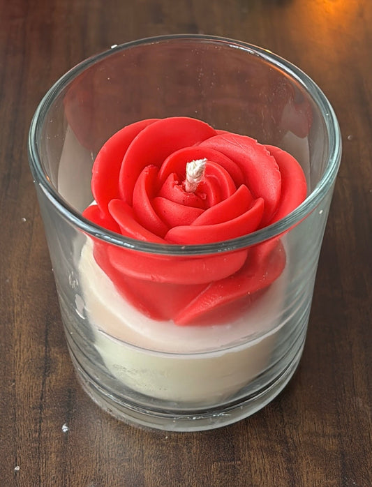 Disney Rose Glass Candle🌹