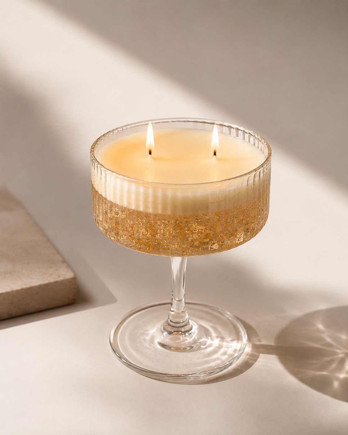 Golden Toast – Champagne Coupe Glass Soy Scented Candle