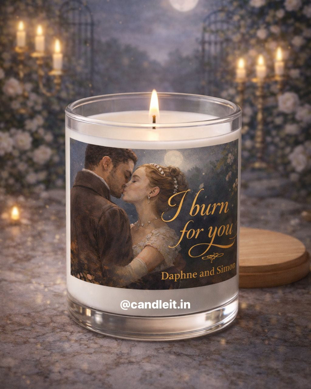 Daphne and Simon - A Fake Dating Love Story - Luxury Scented Candle