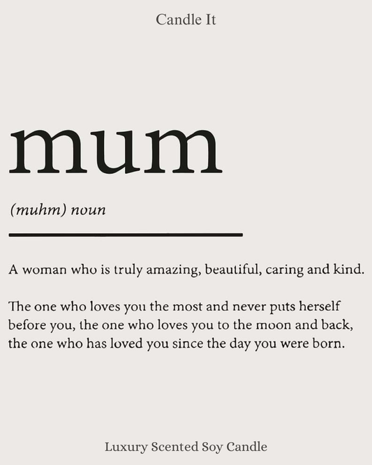 Mum Scented Candle | Mother’s Day Candle, Gifts for Mom