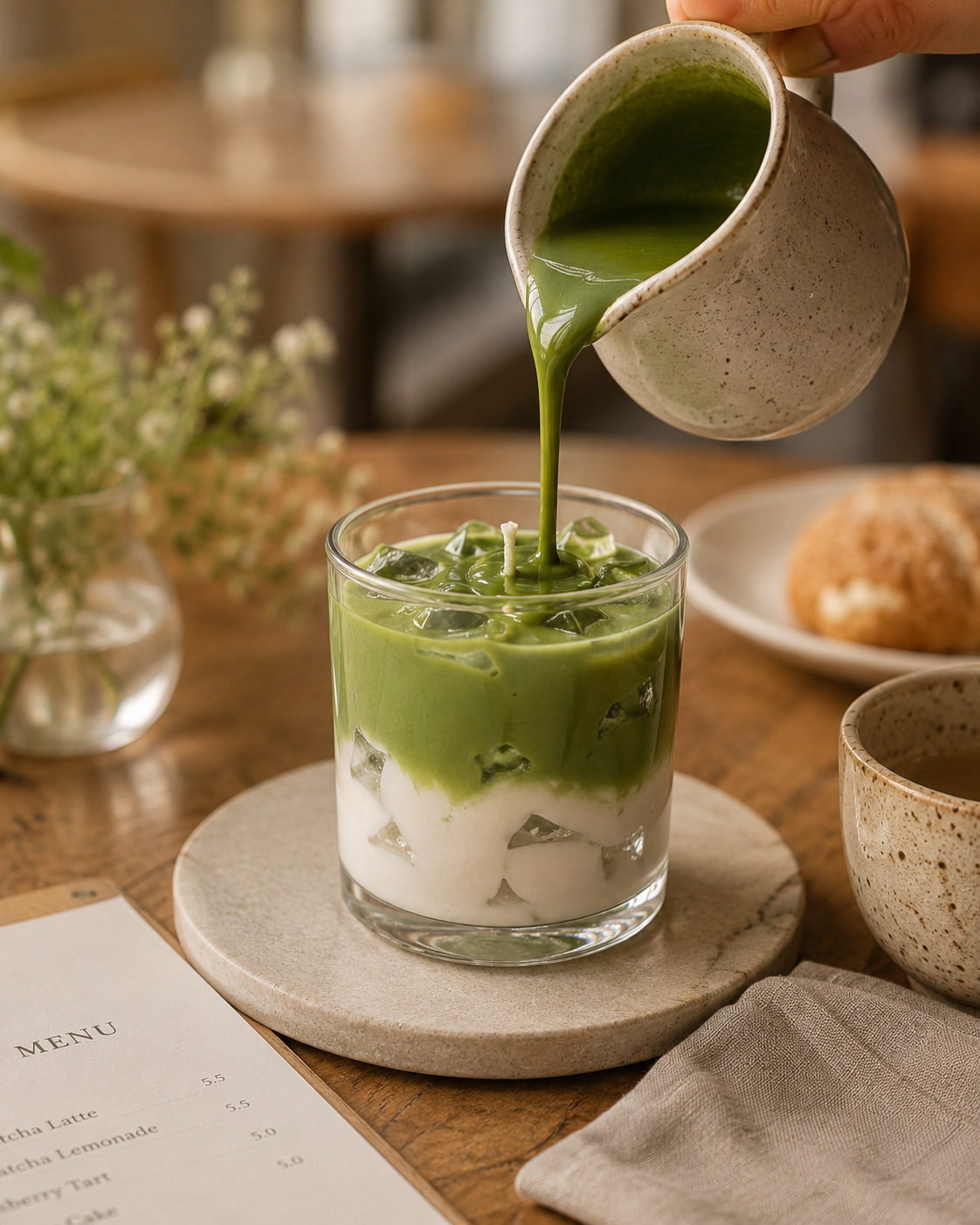 Matcha Iced Latte Candle - Luxury Scented Candle & Decor
