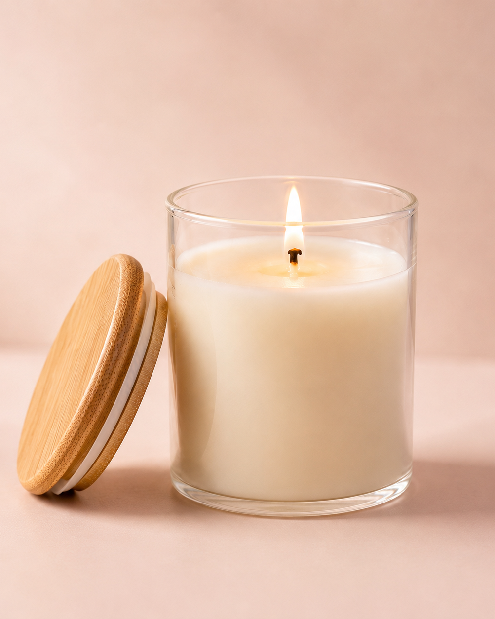 Classic Soy Wax Scented Candle - Borosilicate Glass Jar