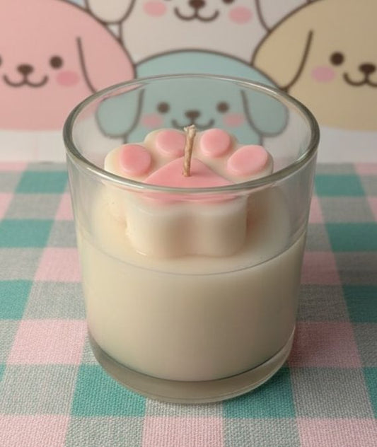 Dog/Cat Paw 🐾 Glass Candle