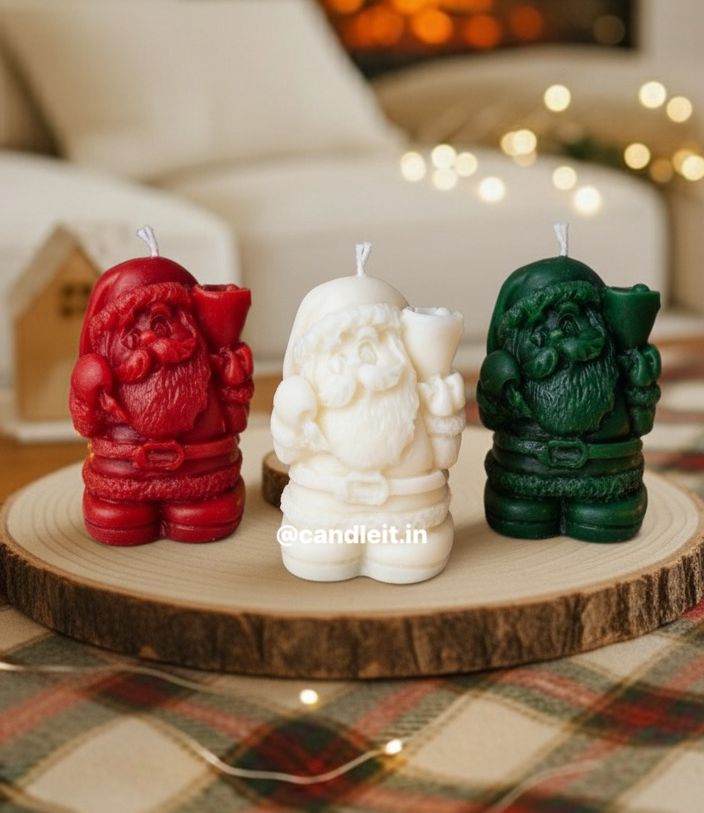 Santa Charm Trio Candles