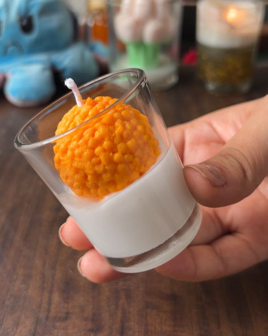 Laddu Shot Glass Candle