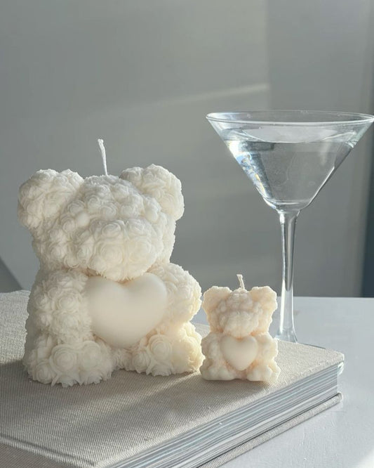 Rose Teddy Candle🧸