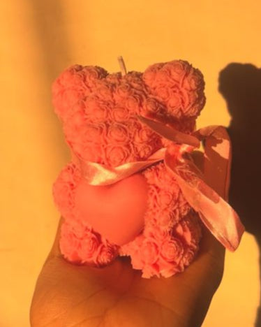 Rose Teddy Candle🧸