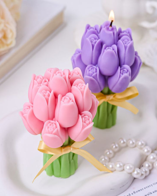 Tulip Bouquet Candle🌷
