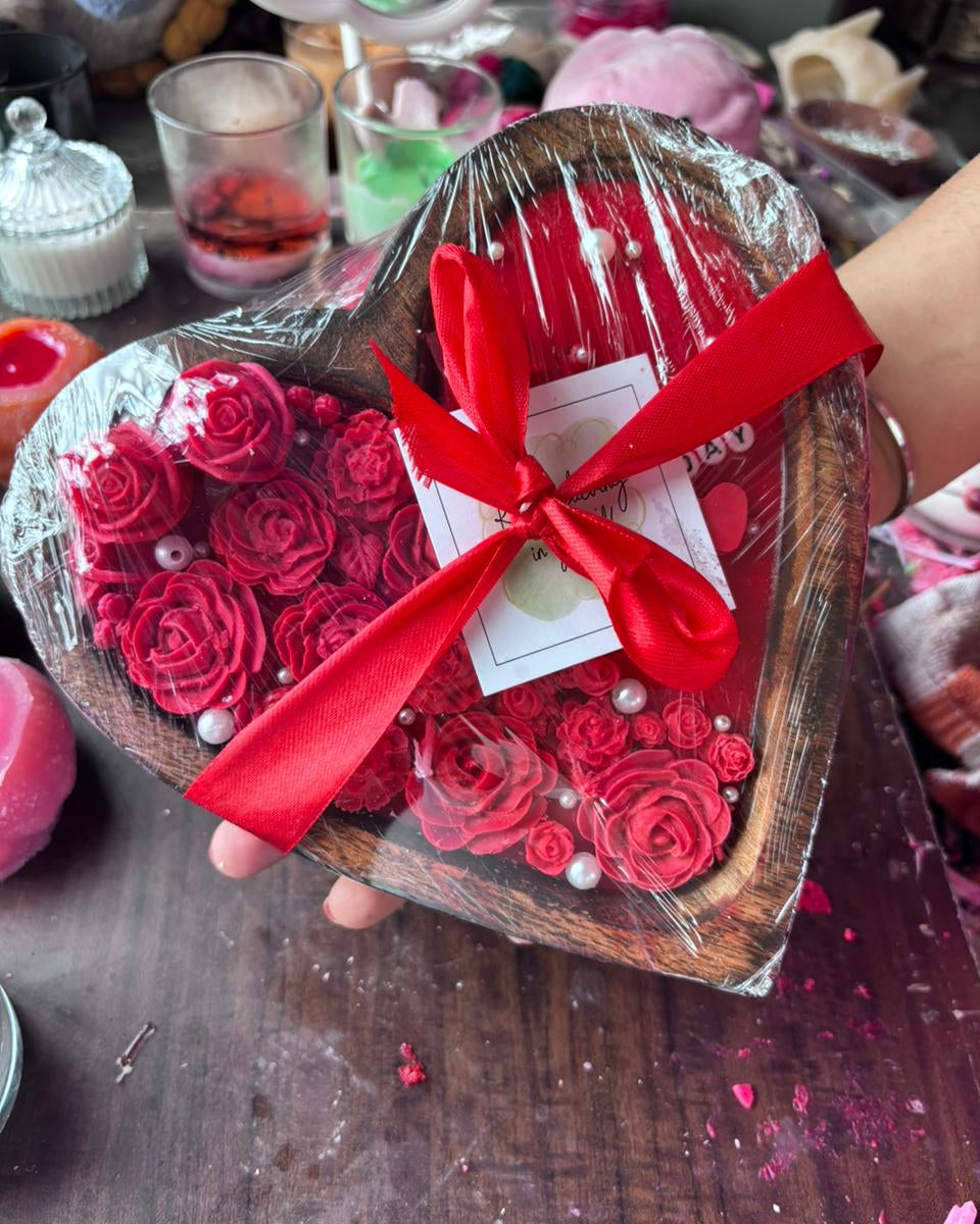 Wooden Heart Bowl Candle🪵