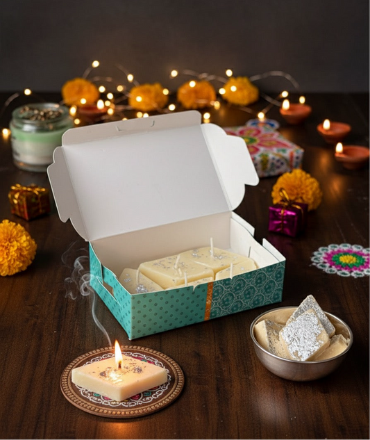 Kaju Katli Candle Gift Box