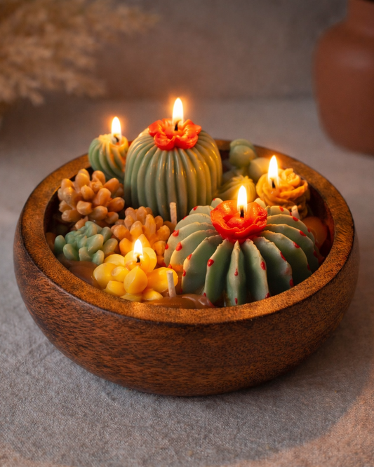 Cactus Bowl Candle - Luxury Scented Candle & Decor