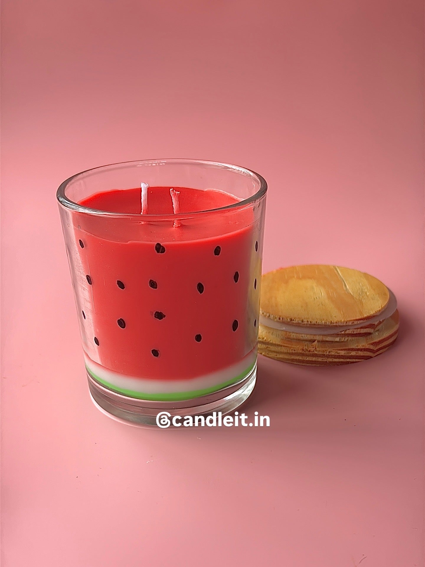 Watermelon Glass Candle🍉