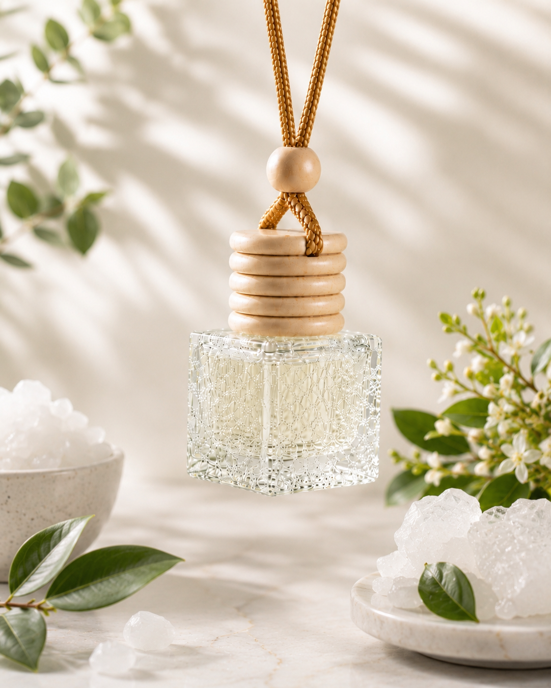 Camphor Hanging Diffuser | Essential Oil Based Car & Home Air Freshener (10 ml)