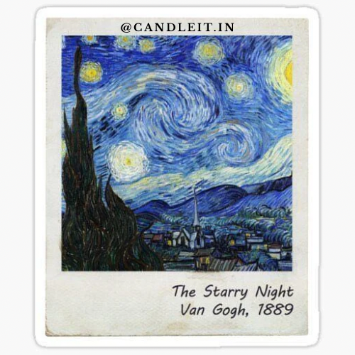 Van Gogh’s The Starry Night Candle - Luxury Scented Candle & Decor