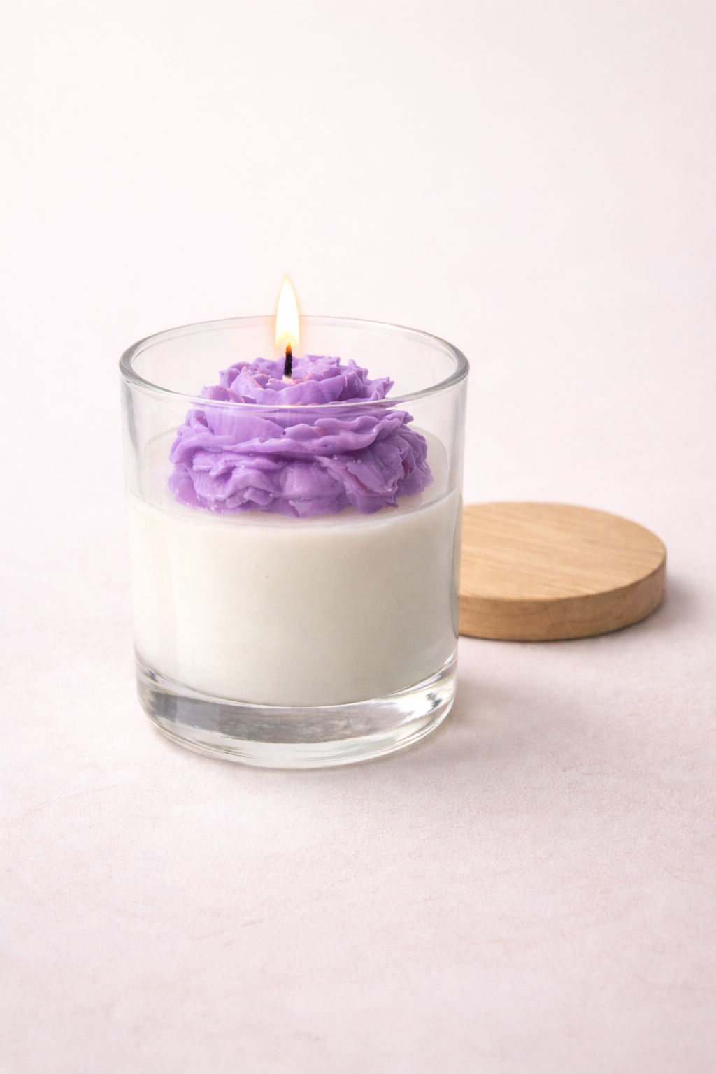 Peony Dream Glass Candle - Luxury Soy Scented Glass Candle & Decor
