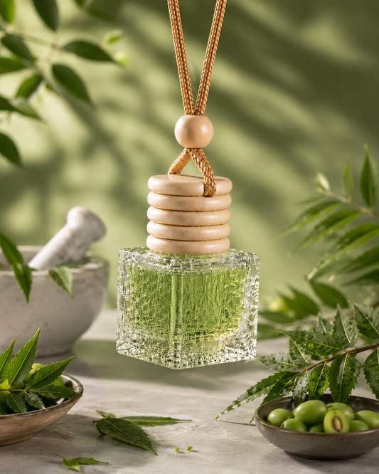 Neem Hanging Diffuser | Essential Oil Based Car & Home Air Freshener (10 ml)