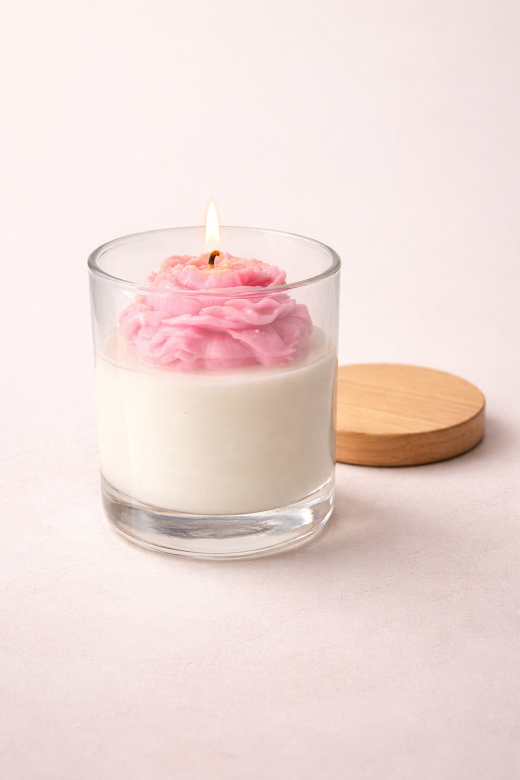 Peony Dream Glass Candle - Luxury Soy Scented Glass Candle & Decor