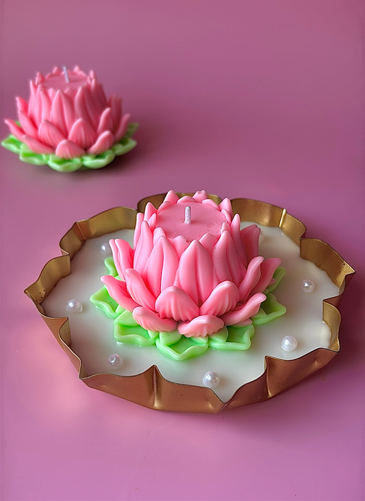 Divine Lotus Urli Candle