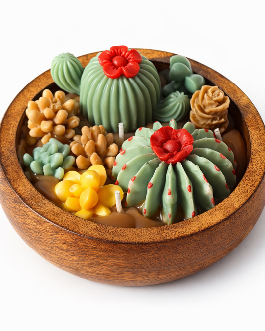 Cactus Bowl Candle - Luxury Scented Candle & Decor