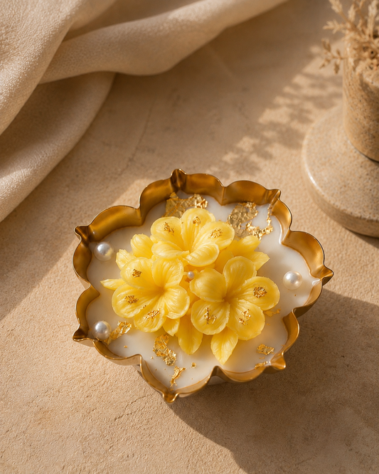 Plumeria - Metal Urli Soy Scented Candle