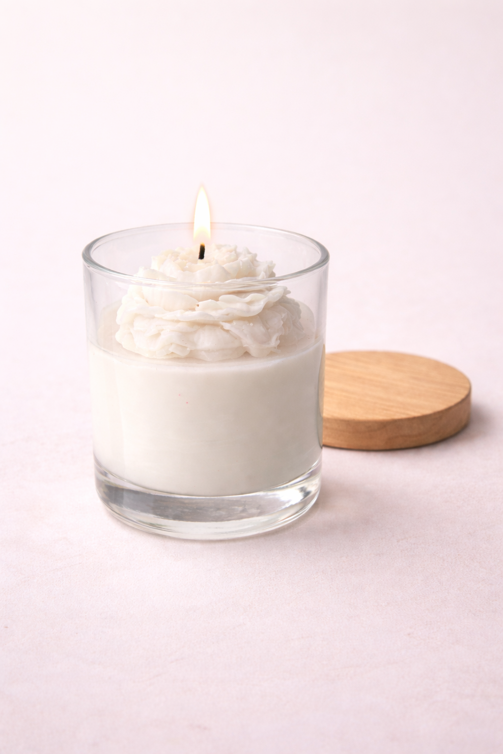 Peony Dream Glass Candle - Luxury Soy Scented Glass Candle & Decor