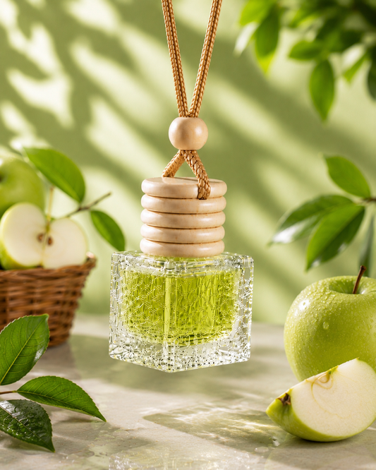 Green Apple Hanging Diffuser | Essential Oil Based Car & Home Air Freshener (10 ml)