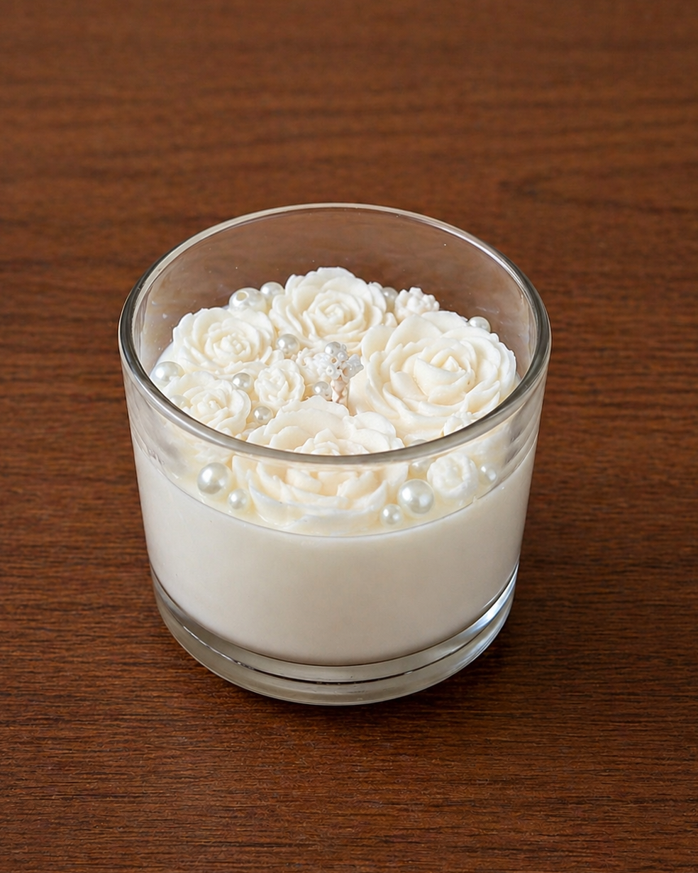Rose Heaven Candle - Luxury Rose Scented Candle