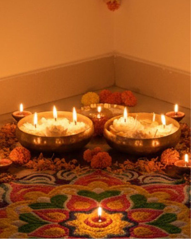 White Serenity Urli Candle