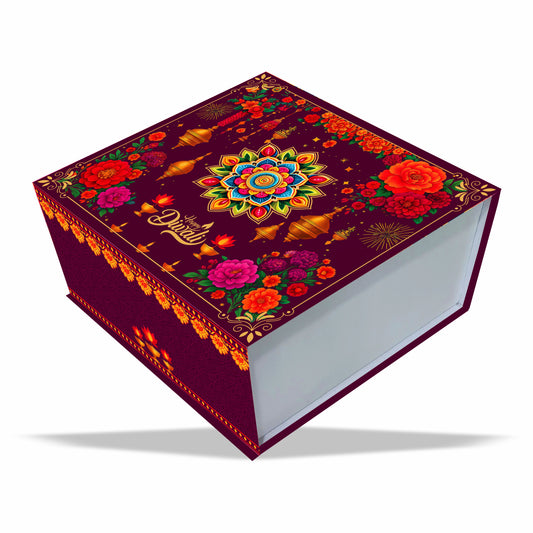 Happy Diwali Hamper Box (Rigid Magnetic Box)