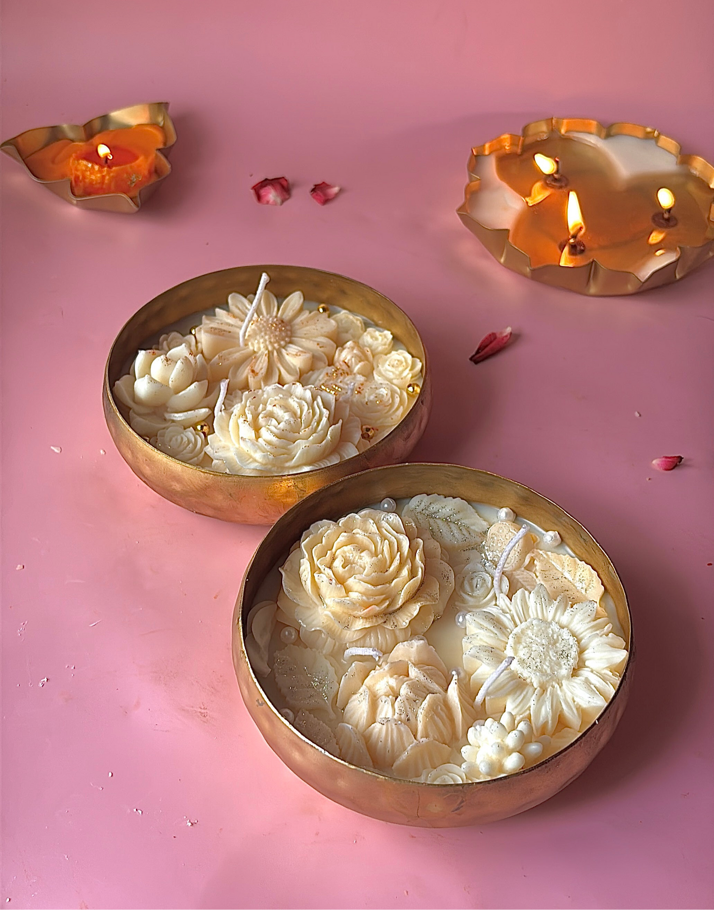 White Serenity Urli Candle