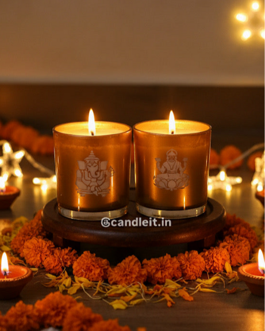 Laxmi Ganesh Shubh Labh Samriddhi Candle