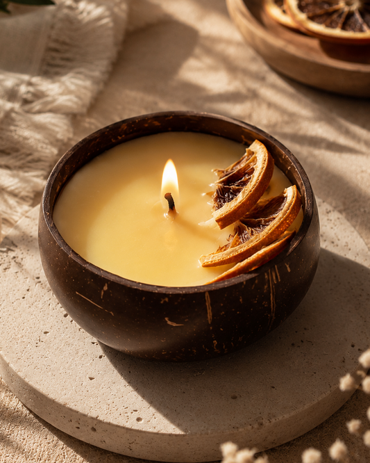 Mandarin Coconut Soy Scented Candle
