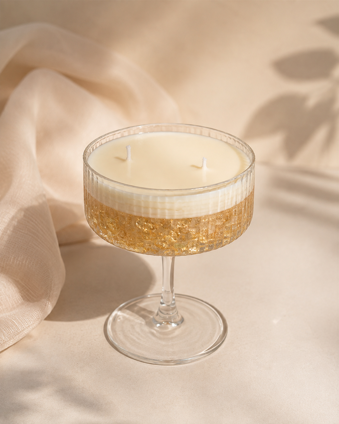 Golden Toast – Champagne Coupe Glass Soy Scented Candle
