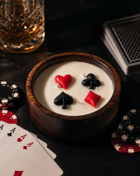Royal Flush - Soy Scented Wooden Bowl Candle