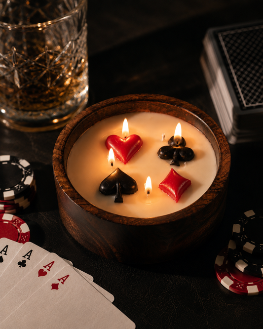 Royal Flush - Soy Scented Wooden Bowl Candle
