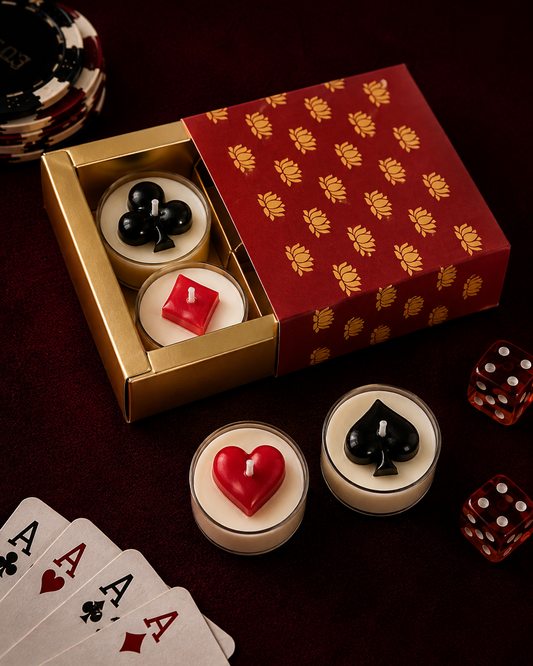 Dealer’s Choice – Poker Tealight Soy Scented Candle Set