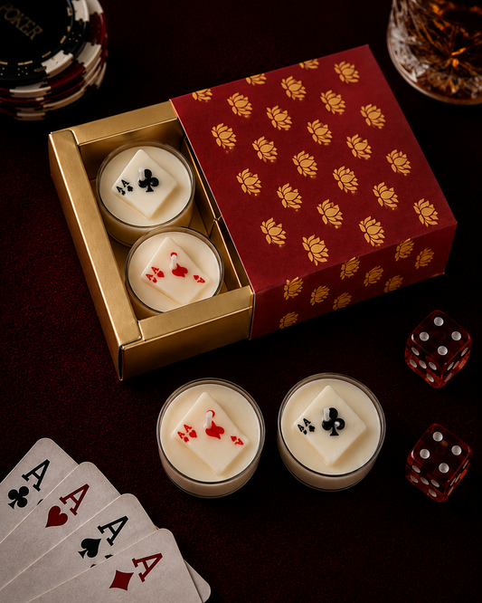 Dealer’s Choice – Poker Tealight Soy Scented Candle Set