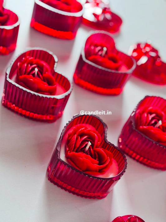 My Heart’s Desire Candle - Luxury Scented Romantic Heart Candle