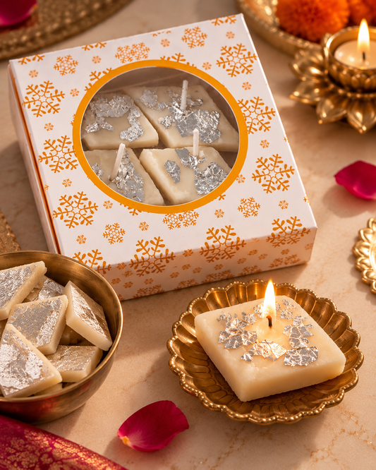 Kaju Katli Candle Gift Box