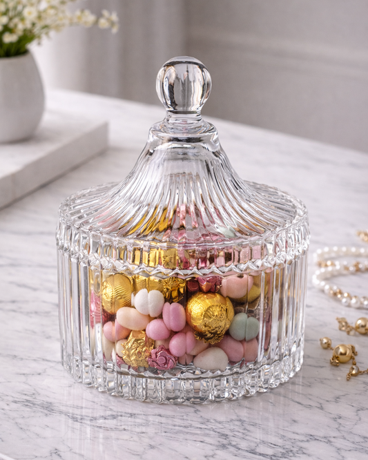Crystal Glass Jar - Imported