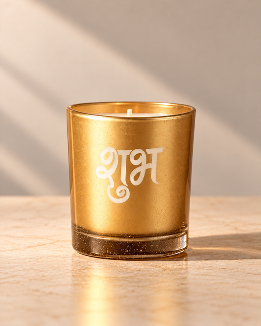 Shubh Labh Samriddhi Set - Soy Scented Glass Candles
