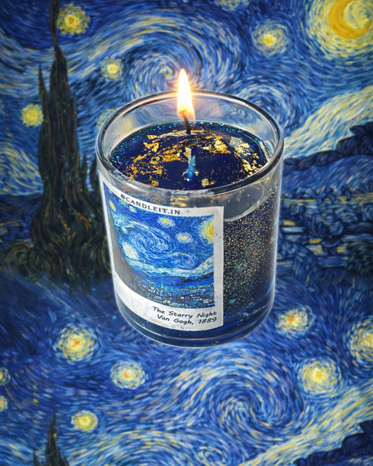 Van Gogh’s The Starry Night Candle - Luxury Scented Candle & Decor
