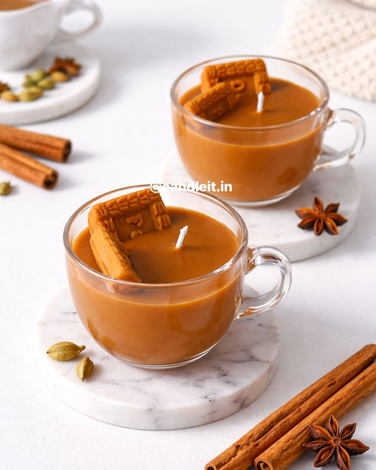 Chai Biscuit Candle - Luxury Scented Soy Candle & Decor