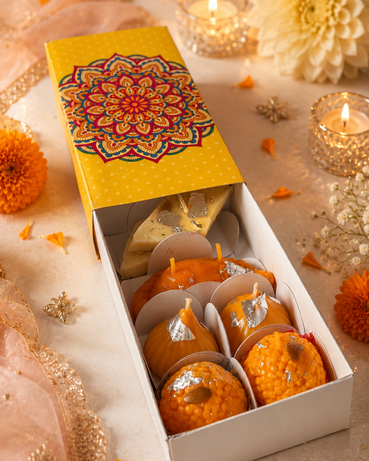 Mixed Mithai Candle Gift Box