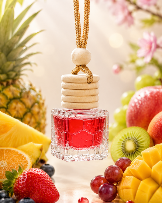 Mixed Fruit Fragrance Hanging Diffuser | Essential Oil Based | Car, Washroom, Living Area, Wardrobe
